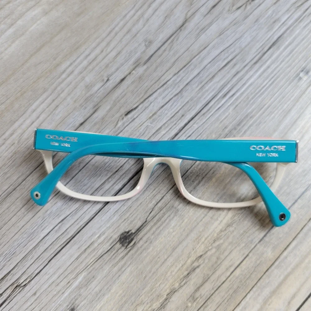 Coach Eyeglass Frames HC 6034 Topaz 5099 Turquoise Cat Eye Womens 50-17-135